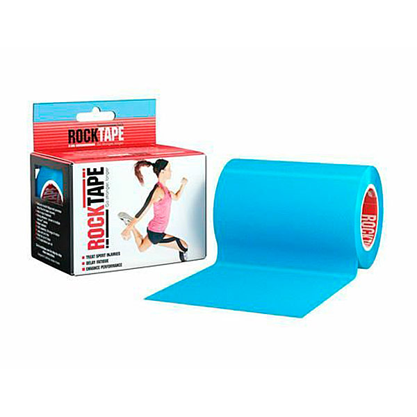 Кинезио тейп Rocktape Classic 10см х 5м голубой.