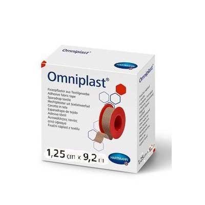 Пластырь Omniplast фиксирующий из текстильной ткани 1,25см х 9,2м 1 шт.